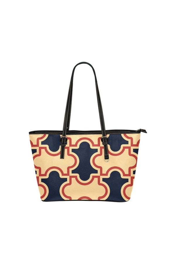 Tessellation Leather Tote Bag/Small - Objet D'Art