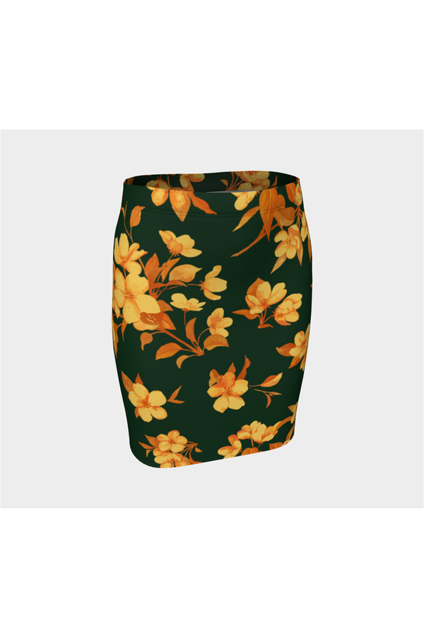 Floral Fitted Skirt - Objet D'Art