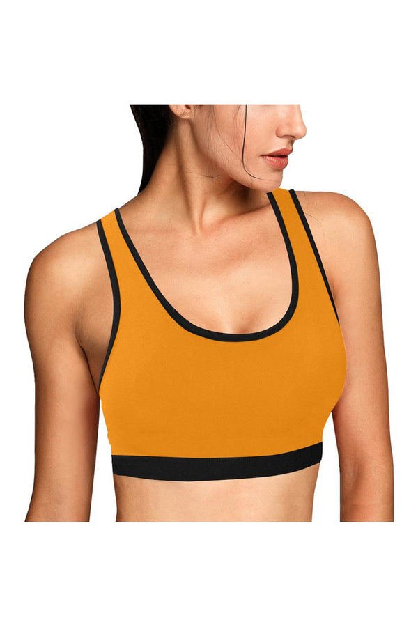 Turmeric Women's All Over Print Sports Bra (Model T52) - Objet D'Art