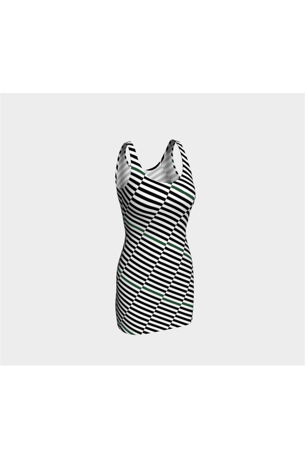Running Bars Bodycon Dress - Objet D'Art
