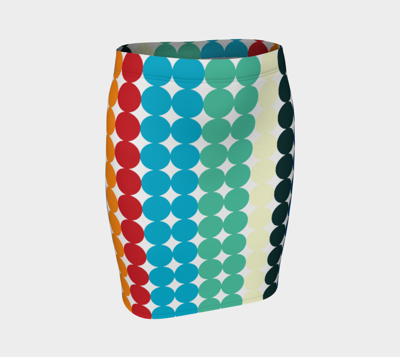 Color World Fitted Skirt - Objet D'Art
