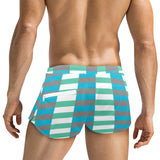 MARINE SCHEME PRINT 2 Men's Swim Trunks with Zipper Pocket (Model L71) - Objet D'Art