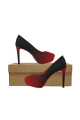 Fade Red to Black Women's High Heels - Objet D'Art Online Retail Store