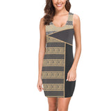 greek key part print 1 Medea Vest Dress (Model D06) - Objet D'Art