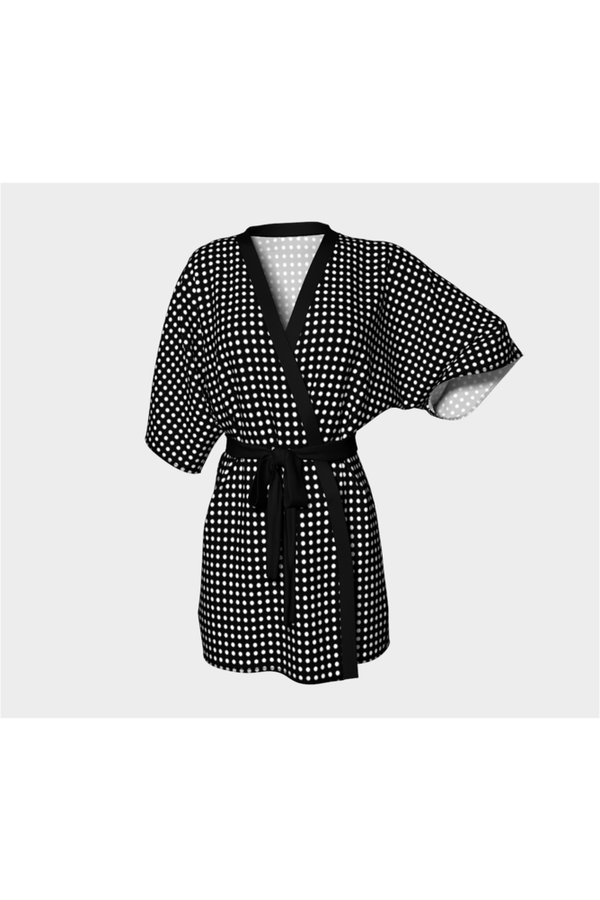 Micro Polka-dots Kimono Robe - Objet D'Art