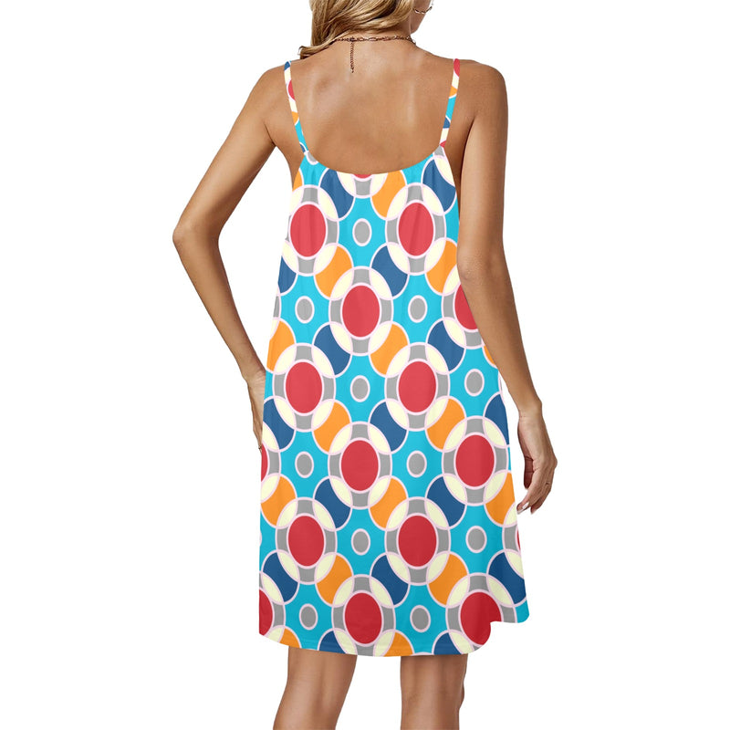 atomic dress 10 Drawstring Neck Sleeveless Dress (Model D68) - Objet D'Art