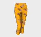 Orange Lily Yoga Capris - Objet D'Art