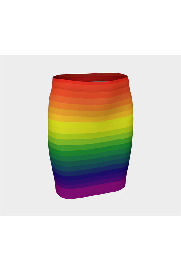 Radiant Gradient Fitted Skirt - Objet D'Art
