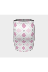 Pink Diamond Fitted Skirt - Objet D'Art