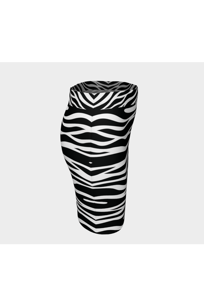 Zebra Print Fitted Skirt - Objet D'Art