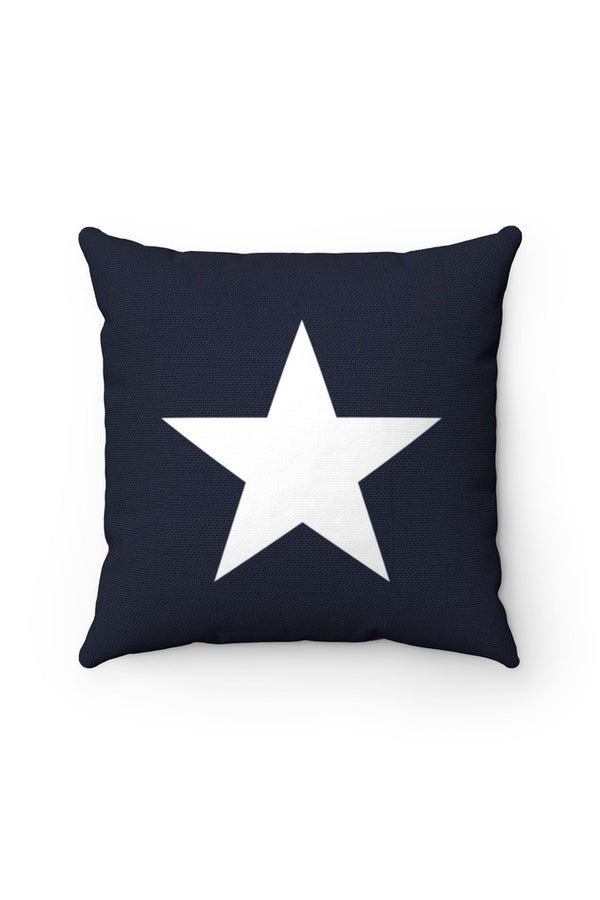 Americana Spun Polyester Square Pillow - Objet D'Art
