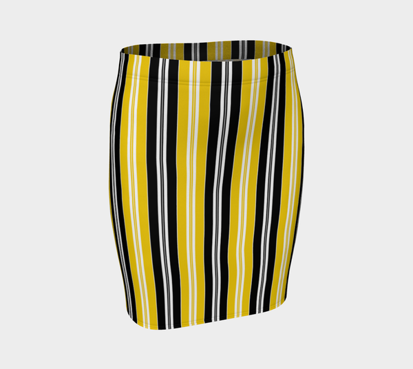 Striped Fitted Skirt - Objet D'Art