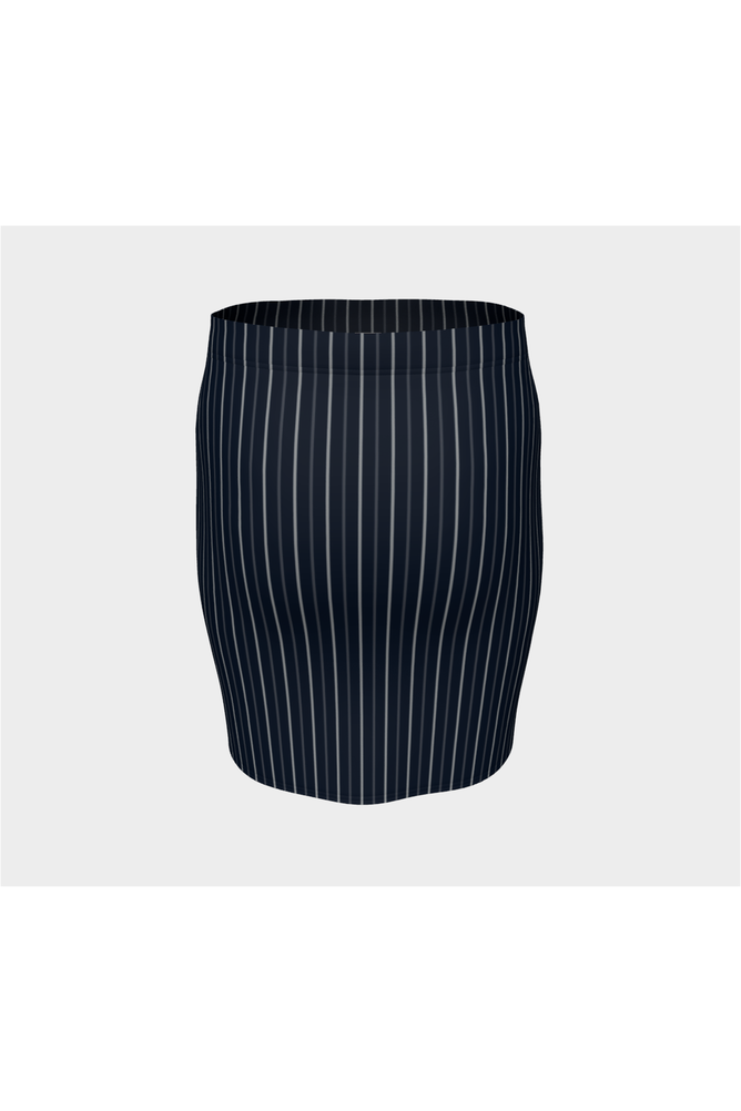 Pinstripe Fitted Skirt - Objet D'Art