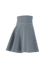 Blue Corduroy Women's Skater Skirt - Objet D'Art