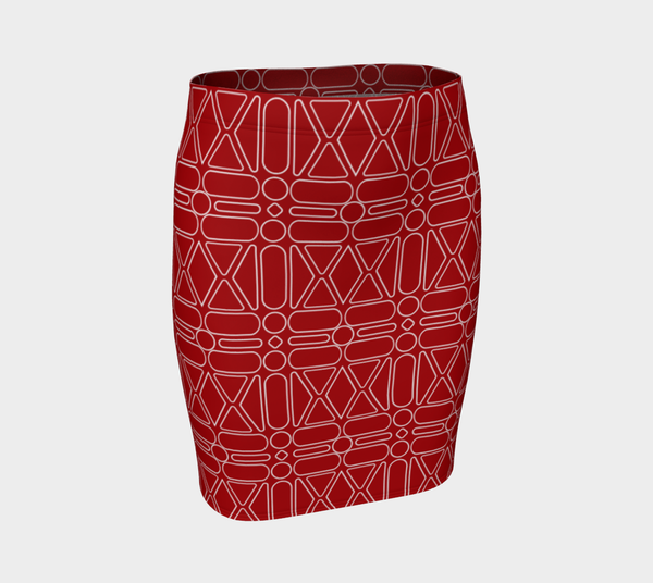 Shapes and Sizes Fitted Skirt - Objet D'Art
