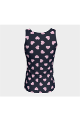 Hearts Fitted Tank Top - Objet D'Art