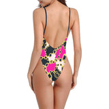 chained up 2 Sexy Low Back One-Piece Swimsuit (Model S09) - Objet D'Art