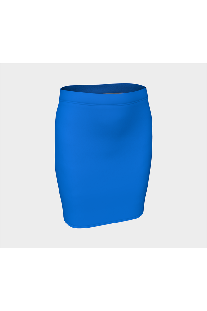 Coral Blue Fitted Skirt - Objet D'Art