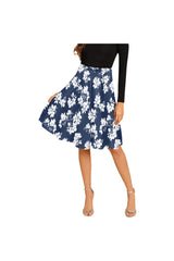 Floral Melete Pleated Midi Skirt - Objet D'Art