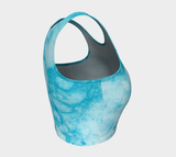 Marble Sky Athletic Crop Top - Objet D'Art