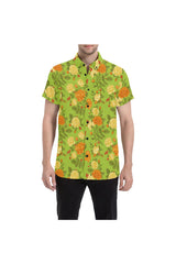 Floral Fellow Men's All Over Print Short Sleeve Shirt (Model T53) - Objet D'Art