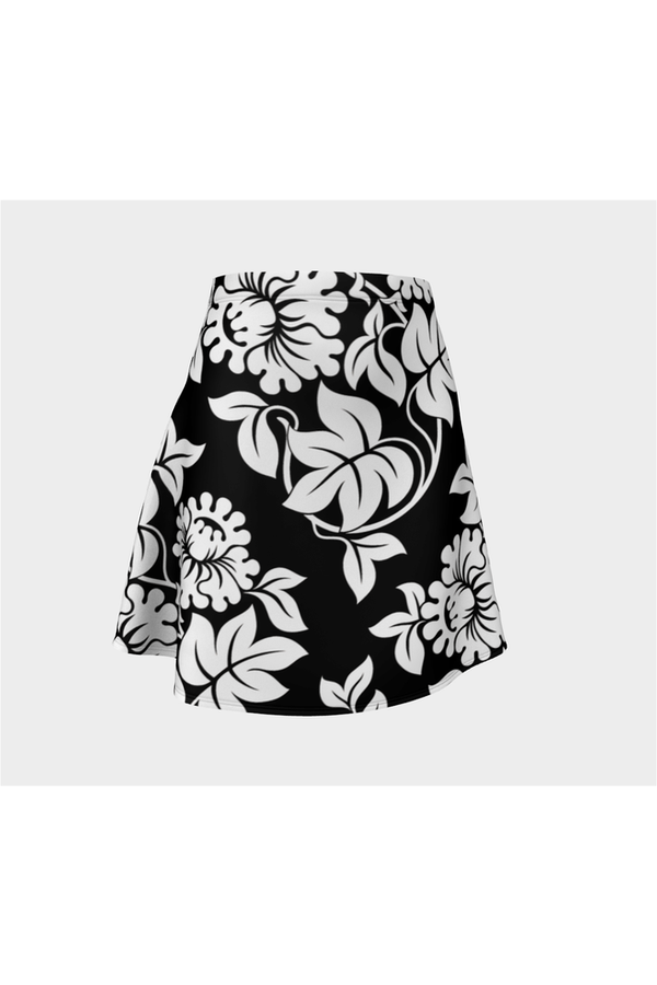 Floral Silhouette Flare Skirt - Objet D'Art