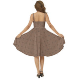 Sleeveless Square Neck Flare Hem Midi Dress - Objet D'Art