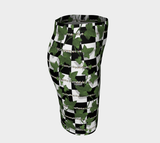 Ivy Pearls and Chess Queen Fitted Skirt - Objet D'Art