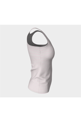 Pink Shepherd's Check Fitted Tank Top - Objet D'Art