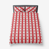 Gingham Red & White Microfiber Duvet Cover - Objet D'Art