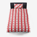 Gingham Red & White Microfiber Duvet Cover - Objet D'Art