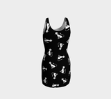 Cats Bodycon Dress - Objet D'Art