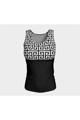 Greek Key Fitted Tank Top - Objet D'Art