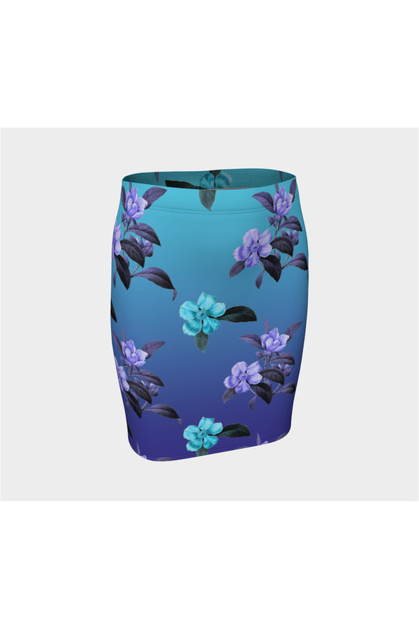 Twilight Floral Fitted Skirt - Objet D'Art