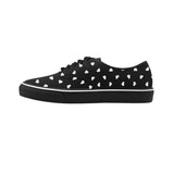 Heart Printed Classic Women's Canvas Low Top Shoes (Model E001-4) - Objet D'Art