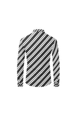 Biased Striped Men's All Over Print Casual Dress Shirt (Model T61) - Objet D'Art