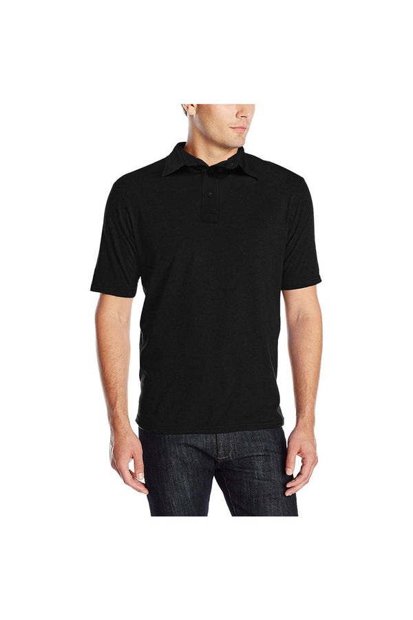 Black Men's Polo Shirt - Objet D'Art