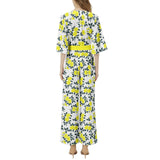 Dolman Sleeve Belted Wide Leg Jumpsuit - Objet D'Art