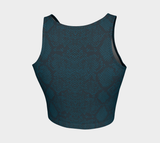 Snakeskin Athletic Crop Top - Objet D'Art