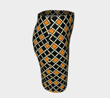 Orange Diamond Fitted Skirt - Objet D'Art