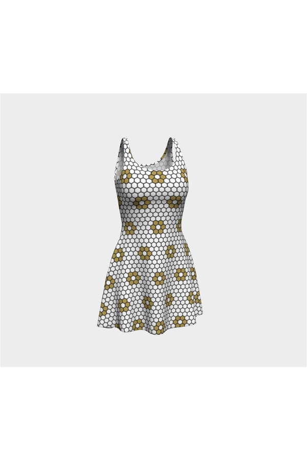 Honeycomb Heaven Flare Dress - Objet D'Art Online Retail Store
