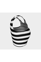 Black & White Striped Athletic Top - Objet D'Art
