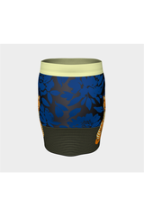 Feline in the Flowers Fitted Skirt - Objet D'Art