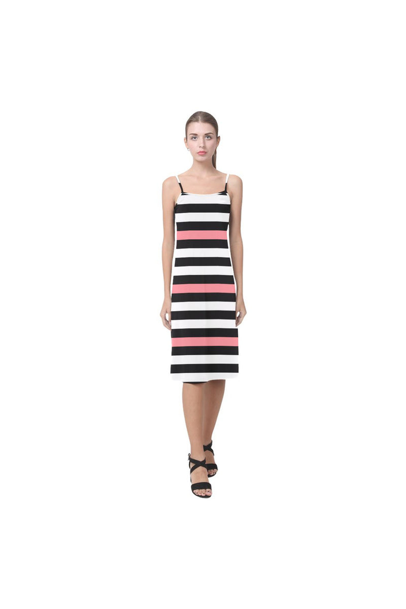 PINK stripe Alcestis Slip Dress (Model D05) - Objet D'Art