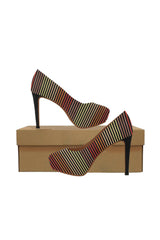 Spectral Lines Women's High Heels (Model 044) - Objet D'Art