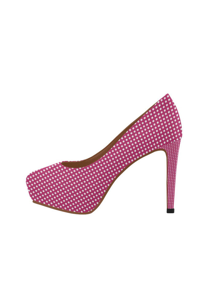 Micro Polka-dots Women's High Heels - Objet D'Art