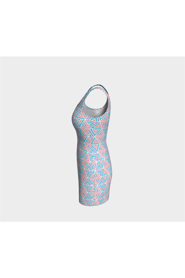 Pastel Trigonomety Bodycon Dress - Objet D'Art