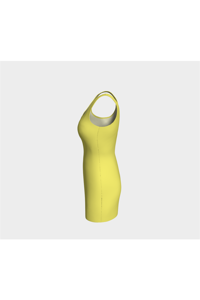 Cute Yellow Bodycon Dress - Objet D'Art