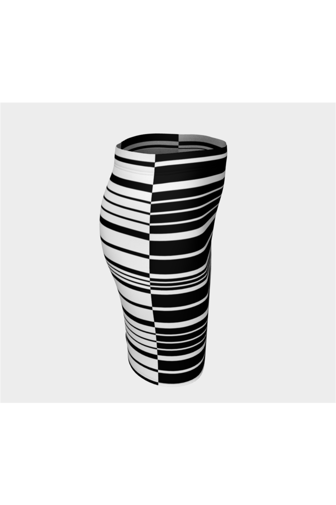 Two Tone Fitted Skirt - Objet D'Art