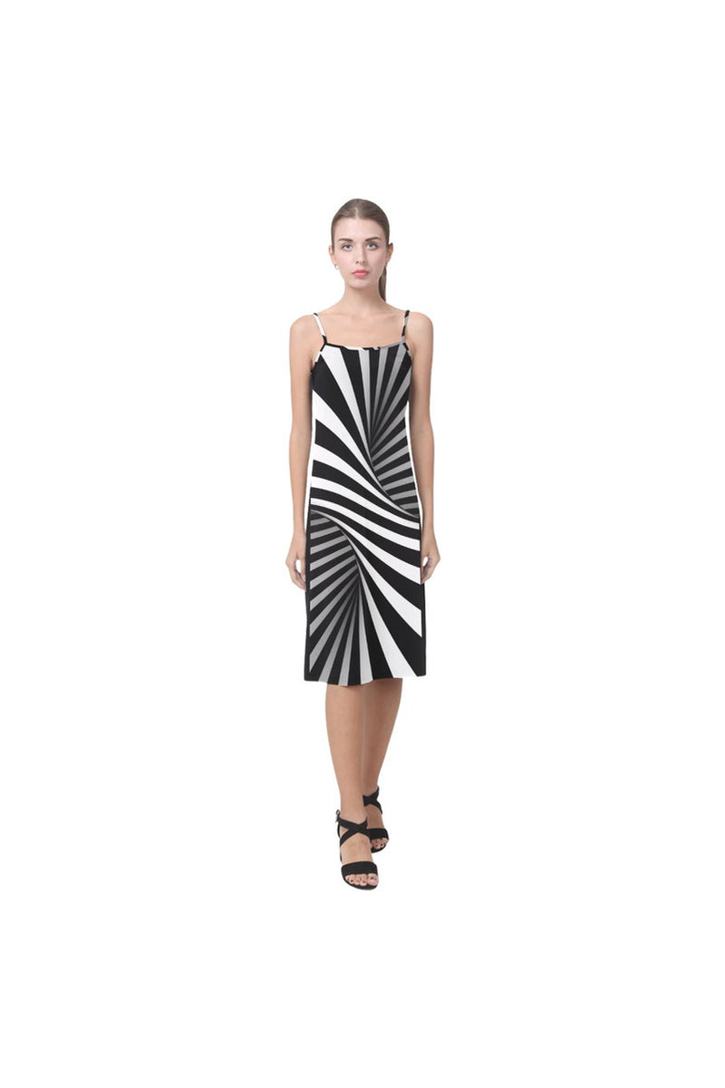 Black & White Illusion Alcestis Slip Dress (Model D05) - Objet D'Art